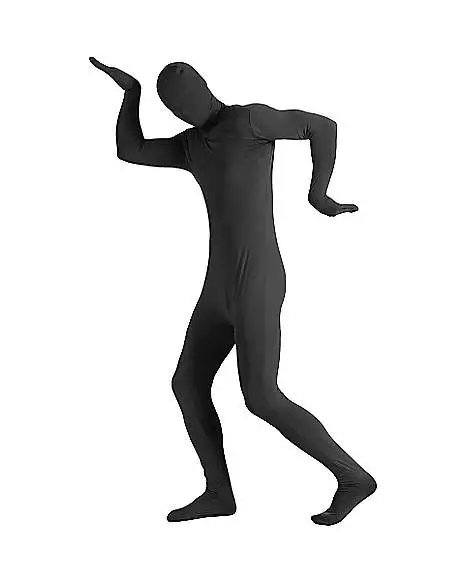 Adult Super Skins Black Zentai Skin Suit Costume 2 Adult Super Skins Black Zentai Skin Suit Costume - Image 2