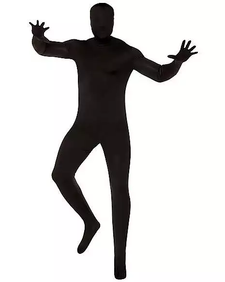 Adult Super Skins Black Zentai Skin Suit Costume 1 Adult Super Skins Black Zentai Skin Suit Costume