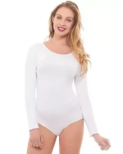 Long Sleeve White Bodysuit