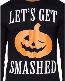 Let's Get Smashed Long Sleeve T Shirt -So Much Fun Its Scary Shop 01353580 c