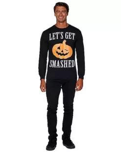 Let's Get Smashed Long Sleeve T Shirt -So Much Fun Its Scary Shop 01353580 d