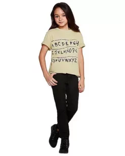 Kids Stranger Things Alphabet Wall T Shirt - Stranger Things -So Much Fun Its Scary Shop 01381797 f