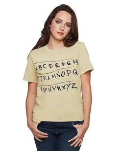 Adult Alphabet Wall T Shirt - Stranger Things -So Much Fun Its Scary Shop 01381979 d