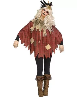 Plaid Scarecrow Poncho