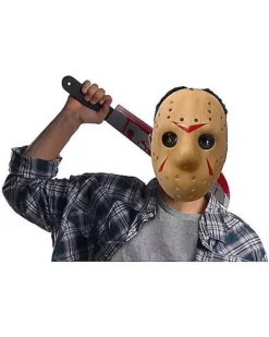 Jason Voorhees Half Mask And Machete Kit - Friday The 13th