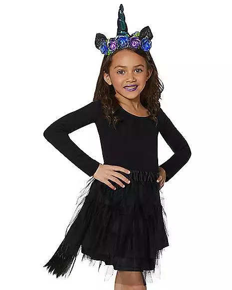 Kids Faux Fur Light-Up Unicorn Costume Kit 1 Kids Faux Fur Light-Up Unicorn Costume Kit