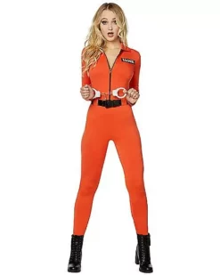Adult Prisoner Catsuit Costume