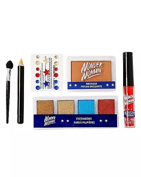 Adult Wonder Woman Makeup Kit - DC Comics -So Much Fun Its Scary Shop 01486430 a