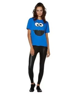 Adult Cookie Monster T Shirt - Sesame Street -So Much Fun Its Scary Shop 01496322 d