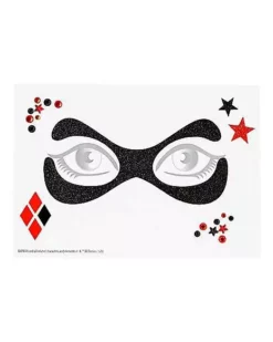 Harley Quinn Peel And Stick Face Tattoo Decals - DC Comics