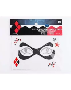 Harley Quinn Peel And Stick Face Tattoo Decals - DC Comics -So Much Fun Its Scary Shop 01497742 d