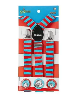 Thing 1 And Thing 2 Suspenders - Dr. Seuss -So Much Fun Its Scary Shop 01532845 e