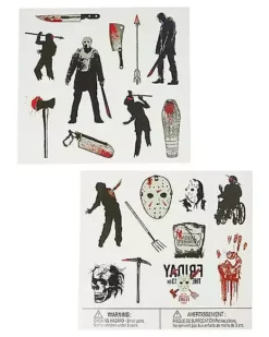Friday The 13th Temporary Tattoos