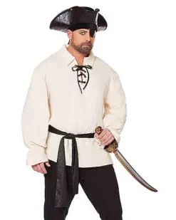Pirate Shirt And Belt Plus Size Costume Kit