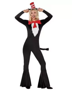 Adult Cat In The Hat Bell Bottom Costume - Dr. Seuss