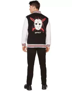 Adult Jason Voorhees Varsity Jacket - Friday The 13th -So Much Fun Its Scary Shop 01587211 c