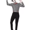 Adult Creepy Mime Costume