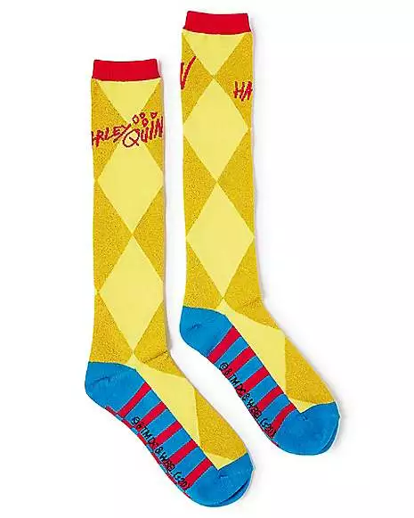 Harley Quinn Knee High Socks - Birds Of Prey 1 Harley Quinn Knee High Socks - Birds Of Prey