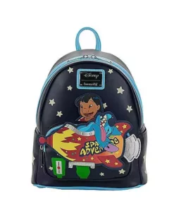 Loungefly Glow In The Dark Space Adventure Mini Backpack - Lilo & Stit