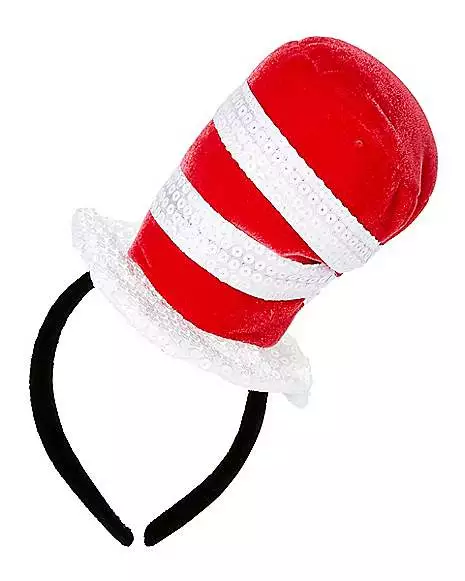 Cat In The Hat Sequin Mini Hat – Dr. Seuss 3 Cat In The Hat Sequin Mini Hat – Dr. Seuss - Image 3